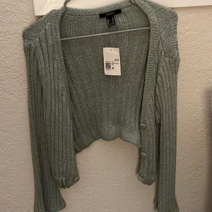 Brand new teal green cardigan